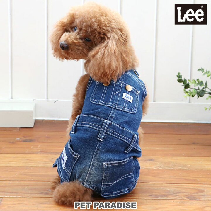 楽天市場】犬 服 春 Lee デニム オーバーオール 小型犬 白ステッチ 