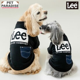 【880円OFF】【P5倍】ペットパラダイス公式 Lee 犬服 トレーナー スウェット 小型犬 中型犬 | ブラック ボックスロゴ ブランド カジュアル おしゃれ かわいい かっこいい