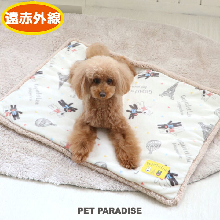 楽天市場 犬 マット 犬 暖かい 冬 遠赤外線 リサとガスパール ボア マット 80 60cm 気球柄 犬 猫 ベッド 小型犬 おしゃれ かわいい 母の日 プレゼント 父の日 ペットパラダイス