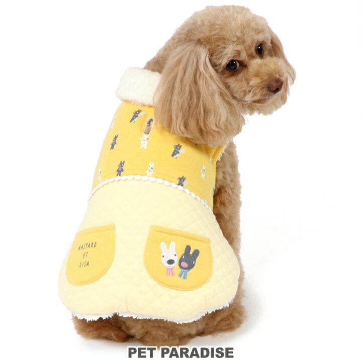 楽天市場 犬の服 犬 服 秋冬 リサとガスパール 綿入り ベスト 小型犬 切替ポケット クリスマス 秋服 冬服 着せやすい 暖かい 防寒 グッズ 洗える アウター あたたかい ペットウエア おしゃれ かわいい ドッグウエア ドッグウェア ベビー 超小型犬 小型犬