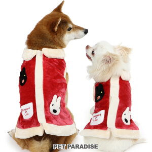 リサとガスパール 犬 服 冬 ベスト 背中開き もこふわ 小型犬 中型犬 | 秋冬 着せやすい 保温 暖かい 防寒 防寒対策 室内着 おでかけ おしゃれ かわいい
