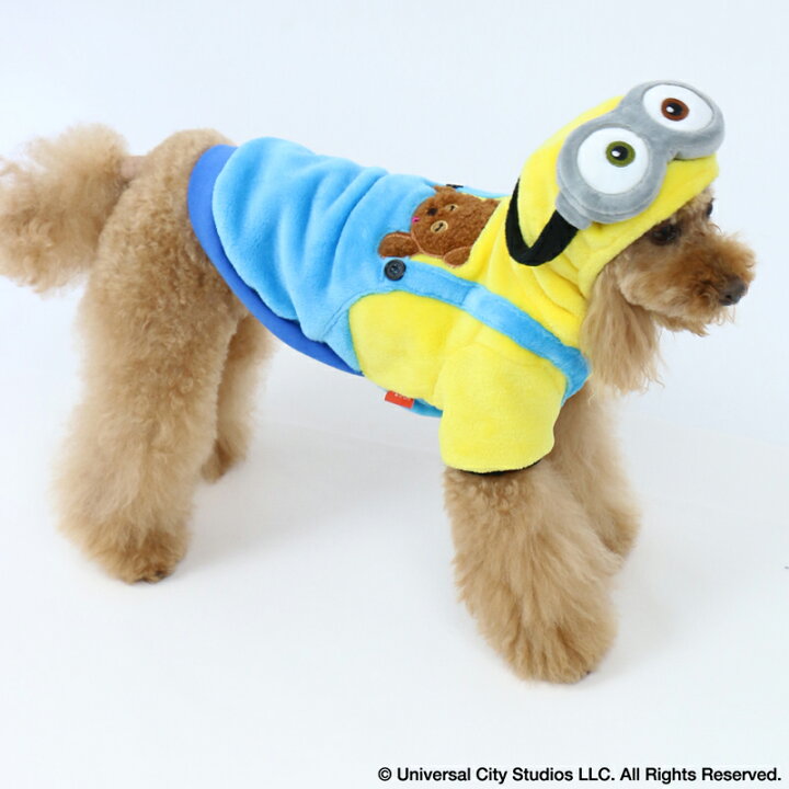 楽天市場 犬 服 秋冬 ミニオン パーカー 小型犬 なりきり ボブ 仮装 小物 被り物 かわいい おもしろ コスチューム おしゃれ かわいい コスチューム コスプレ 仮装 Sns インスタ映え かわいい ペットパラダイス