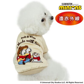【500円OFFクーポン】ミニオン ボブ ティム 犬 服 冬 遠赤外線 雪だるま スカジャン 小型犬 | 秋冬 保温 暖かい 防寒 防寒対策 おしゃれ かわいい