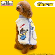 【先着で50％OFFクーポン】【880円OFF】【P5倍】ペットパラダイス公式 ミニオン 犬 服 春 ボアベスト 背…