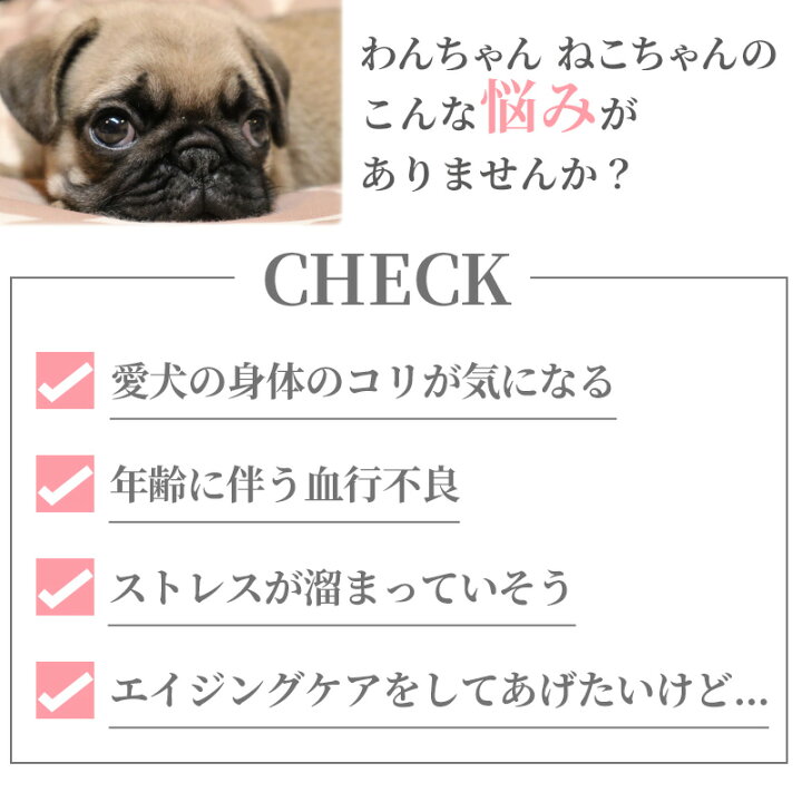 楽天市場 犬 マッサージ マッサージローラー 遠赤外線 猫 ペット コロコロ リラックス ツボ 刺激 血行促進 暖かい あったか スキンシップ コリをほぐす エイジングケア 天然鉱石配合 イヌ ネコ 癒し 癒す 効く 気持ちいい プレゼント ギフト ペットパラダイス