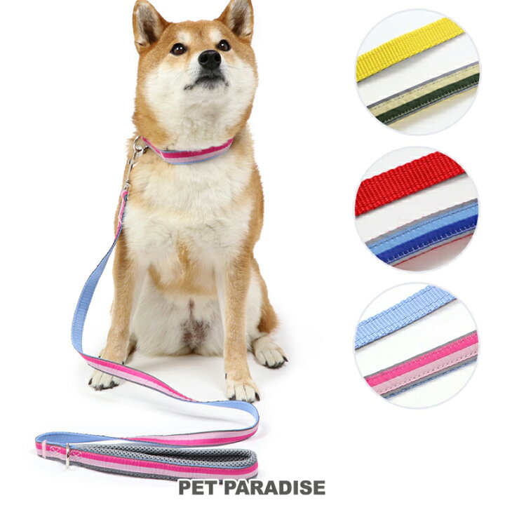 楽天市場 300円offｸｰﾎﾟﾝ対象 犬 セール 首輪 光る ソフト ワンタッチ リード セット 首輪 リード 夜のお散歩 中型犬 大型犬 ｓｍ ｍ ｌ アウトレット Sale 返品交換不可 切替 桃 青 緑 おさんぽ おでかけ お出掛け 夜の散歩 夜間散歩 反射 ペット