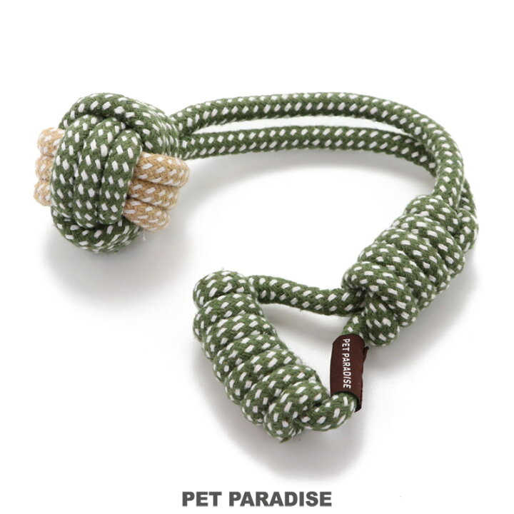楽天市場 犬 おもちゃ ロープ スリング カーキ ロープ オモチャ 玩具 トイ Toy 小型犬 猫 かわいい おもしろ インスタ映え ペットパラダイス