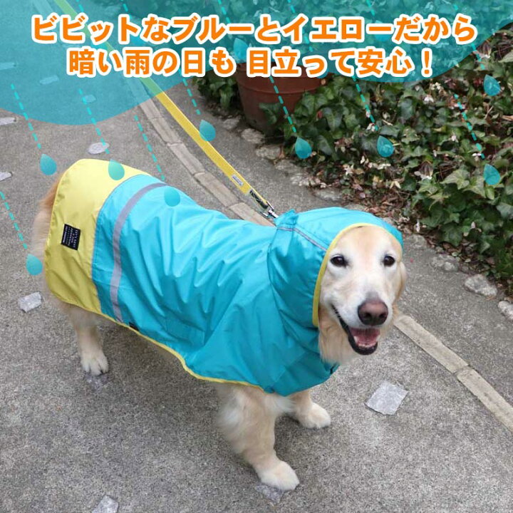 注目ショップ 犬 レインコート ポンチョ ポイント10倍 簡単 着せやすい 中型犬 超軽量 ブランド カッパ 雨具 切替 レインマント メール便可 Shipsctc Org