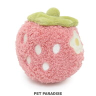 【先着で50％OFFクーポン】犬 おもちゃ 苺 ふわころ ピンク 小型犬 | いちご 音が鳴る ぬいぐるみ ボール…