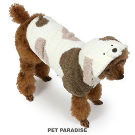 【500円OFFクーポン】犬 服 春 ふわふわ わんさん なりきり ニット パーカー リード通し穴付き 小型犬 | 秋冬 おしゃれ かわいい コスチューム