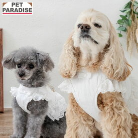 【P10倍】【880円OFF】ペットパラダイス公式 犬 ハーネス フリル ベストハーネス 小型犬 中型犬 | 反射 安全 安心 事故防止 おでかけ お散歩 おしゃれ かわいい ホワイト 白