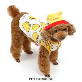 犬 服 春夏 犬 服 Tシャツ ディズニー 小型犬 バケットハット付き くまのプーさん | 帽子 夏 おしゃれ かわいい ぼうし 被り物 バケハ セット