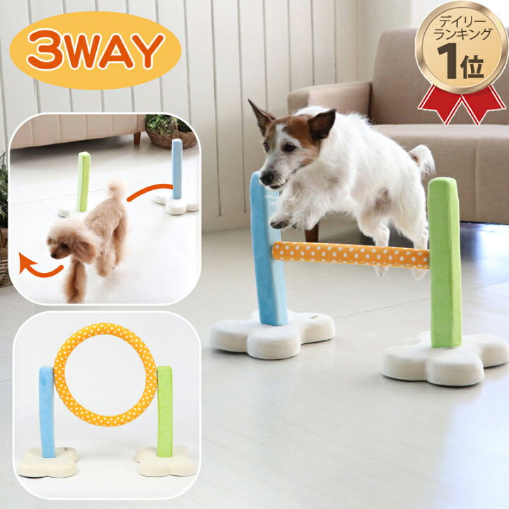 楽天市場 300円offｸｰﾎﾟﾝ対象 犬 おもちゃ アジリティ セット Ss限定送料無料 ハードル ループ スラローム 訓練 ドッグ アジリティ トレーニング オモチャ 玩具 トイ Toy 小型犬 猫 かわいい おもしろ インスタ映え ペットパラダイス