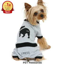 【500円OFFクーポン】J.PRESS 犬 服 冬 バックブル ロンパース 小型犬 | ランキング1位入賞 秋冬 グレー 灰色 裏起毛 あったか お出かけ お散歩 おしゃれ かっこいい