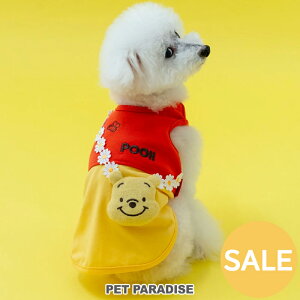 ディズニー セール くまのプーさん 犬 服 春 夏 マスコット 付き お花 ストラップ タンクトップ 小型犬 | アウトレット sale 【返品交換不可】 おでかけ お出かけ お散歩 おさんぽ おしゃれ か