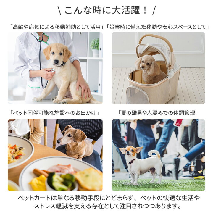 楽天市場】【880円OFF&2000円OFFｸｰﾎﾟﾝ】【P10倍】ペットカート 小型犬 