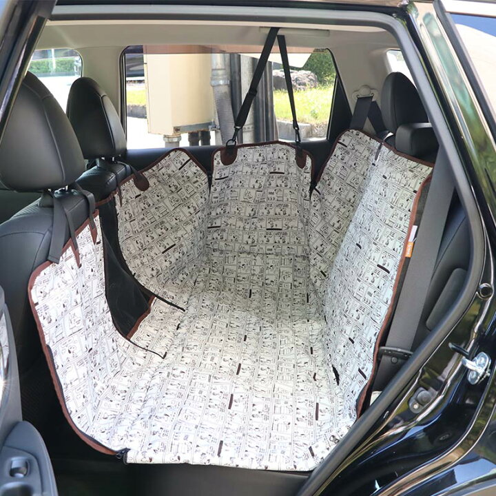 楽天市場 犬 車 シート スヌーピー ドライブシート 後部座席用 自動車 シートカバー カーシート カバー おでかけ ドライブ アウトドア 移動 くるま 汚れ防止 小型犬 中型犬 大型犬 ペットパラダイス