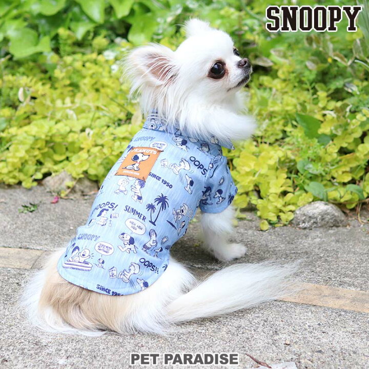 楽天市場 犬 夏服 スヌーピー ５０ ｓ アロハ シャツ 小型犬 ペットウエア ペットウェア ドッグウエア ドッグウェア ベビー 超小型犬 小型 犬 メール便可 ペットパラダイス