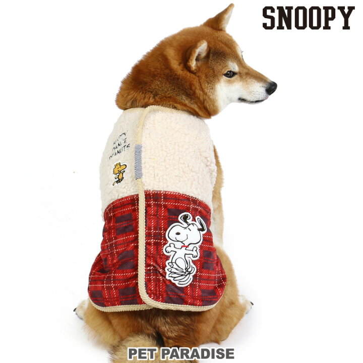 楽天市場 犬の服 犬 服 秋冬 スヌーピー ベスト 中型犬 大型犬 リバーシブル レッド クリスマス 秋服 冬服 赤 背中開き 背開き 着せやすい 暖かい 防寒 グッズ 洗える あたたかい ペットウエア おしゃれ かわいい ドッグウエア ドッグウェア キャラクター