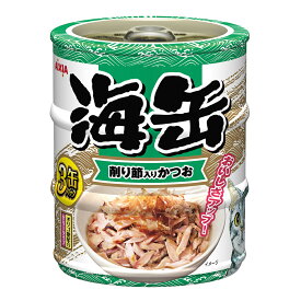アイシア 海缶ミニ3P 削り節入りかつお 180g（60g×3缶）猫用ウェット 猫缶