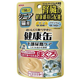 アイシア 健康缶パウチ シニア猫用 下部尿路ケア 40g（猫用ウェット レトルトパウチ）