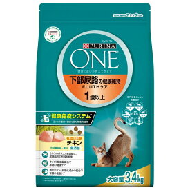 ネスレ ピュリナワン キャット 下部尿路の健康維持 チキン 3.4kg（猫用ドライ FLUTH 腎臓ケア）