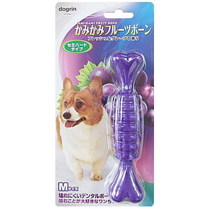 【在庫処分】スーパーキャット かみかみフルーツボーン グレープ Mサイズ(犬用おもちゃ デンタルケア)