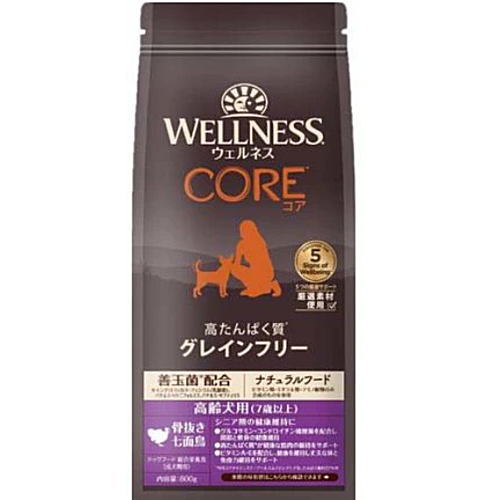 ウェルペットジャパン ウェルネスコア (高たんぱく質・穀物不使用) 高齢犬用(7歳以上) 骨抜き七面鳥の商品画像