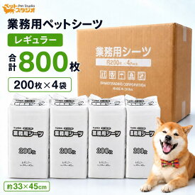 ペットシーツ 薄型 レギュラー 800枚｜しっかり吸収・1回使い切り トイレシート 犬用 消臭タイプ