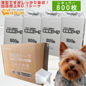 ペットシーツ 薄型 レギュラー 800枚｜しっかり吸収・1回使い切り トイレシート 犬用 消臭タイプ