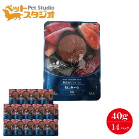 【ねこみ〜る】 無添加ピュア PureValue5 海鮮ミックス 40g×14袋 増粘剤 甘味料 調味料 着色料不使用 国産