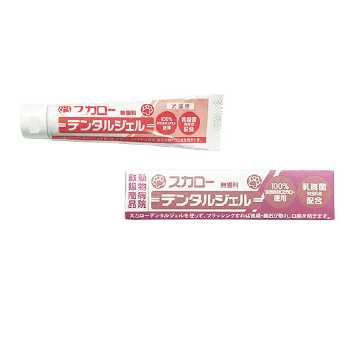 楽天市場】ペット用歯磨きジェル スカローデンタルジェル無香料 40gと 