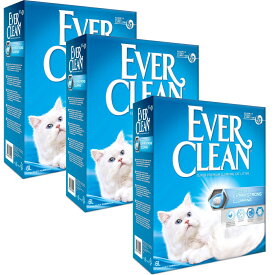 猫砂 エバークリーン 猫砂 小粒 （無香 芳香） 6kg×3個セット 鉱物系 ベントナイト 猫砂 ねこ砂 ネコ砂 Everclean 同梱不可