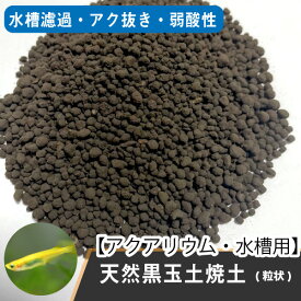 メダカの天然黒玉土焼土【2.5kg 約3L】粒状 　宮崎県産　ソイル　底土　めだか　黒玉土　金魚　熱帯魚 淡水魚　アクアリウム 観賞魚 送料無料【DBP】