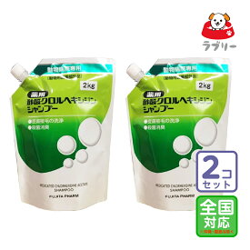 お届け先全国対応/2個セット「薬用 酢酸クロルヘキシジンシャンプー 2kg」直【2750】