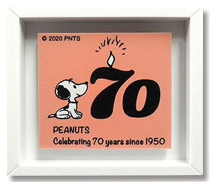 70YEARS PEANUTS@70N  Snoopy@Xk[s[@t[}Olbg@A@60mm×52mm