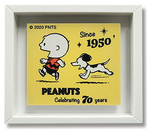 70YEARS PEANUTS 70周年 限定 Snoopy スヌーピー フレームマグネット C 60mm×52mm