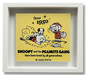 70YEARS PEANUTS@70N  Snoopy@Xk[s[@t[}Olbg@H@60mm×52mm
