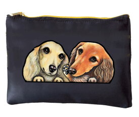 ダックスフンド 雑貨 犬柄 プレゼント ポーチ ダックスフンド グッズ かわいい 雑貨 プレゼント 誕生日プレゼント ダックスフンド ダックス フンド ダックスフント グッズ 雑貨 ギフト 小物入れ ペンケース 通帳入れ プレゼント ギフト ハロウィン