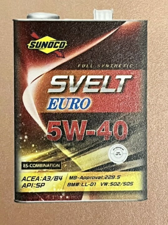 楽天市場】SUNOCO(スノコ) Svelt EURO（スヴェルト ユーロ） 5W-40 20L 