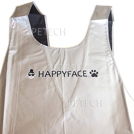 【防水】HAPPYFACE　防水・軽量エプロン　(ロゴver)　トリマー用エプロン　【メール便対応】