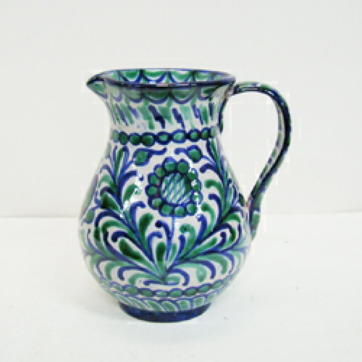 楽天市場】□スペイン陶器□グラナダ水差し H20cm : ペットエコ 