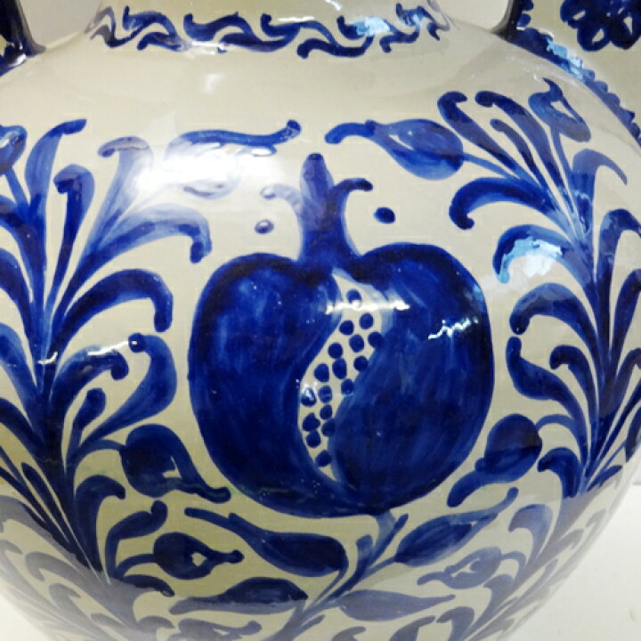 楽天市場】□スペイン陶器□グラナダ両手付き花瓶(大) : ペットエコ 