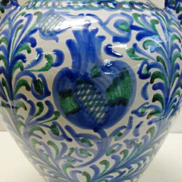 楽天市場】□スペイン陶器□グラナダ両手付き花瓶 : ペットエコ＆ザ 
