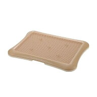 ◇リッチェル バンビーノ ドッグメッシュトレー ワイド ライトブラウン | ペットトイレ トイレトレー バ…