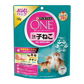 ◇ネスレ日本 ピュリナワン キャット 1歳までの子ねこ用/妊娠・授乳期の母猫用 チキン 150g | キャットフード ピュリナワン ドライフード 猫用フード 高たんぱくサーモン チキン 栄養補助 食物繊維 11歳以上インドア オメガ3 DHA ビタミンA プレミアムフード