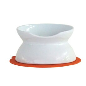 ◇ハリオ商事 にゃんプレダブル ホワイト | 猫 食器 HARIO フードボウル 猫用 ペット用 フード ボウル 給水器 水入れ 皿 猫皿 猫 ごはん皿 にゃんプレ ダブル 高級 陶器 かわいい お洒落 滑り止め シリコーンマット付き 餌入れ 深型 浅型 両面使える 家庭用 高さ