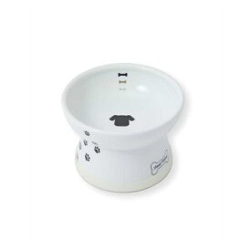 ◇猫壱 犬用 脚付フードボウル S | 犬用フードボウル 脚付フードボウル 食器類 ペット用品 犬用食器 いぬ用食器 磁器製 食器 短い食器 足付き食器 高さのある食器 犬用給水器 給餌器 フードボウル 食べやすい 食べやすいボウル 安全基準 すべり止めシリコン 対応