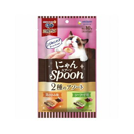 ◇ユニ・チャーム 三ツ星にゃんSpoon2種ささみ&シーフード100g