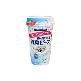 ◇ユニ・チャーム 猫トイレまくだけ消臭ビーズふんわりナチュラルソープの香り 450ml | 猫トイレ 消臭ビーズ デオクリーン 香り ペット用品 猫用消臭 猫砂 消臭剤 ナチュラルソープ 猫トイレ用 猫トイレ香り トイレ消臭 ビーズタイプ 消臭芳香 ペット消臭